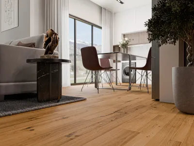 Parkett Eiche Rustikal Landhausdiele Gebürstet Produktbild #2