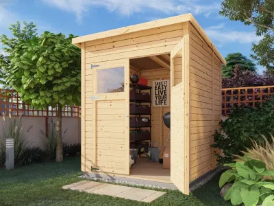 Gartenhaus Marksburg 2 14 mm natur Produktbild #1