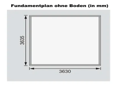 Gartenhaus Northeim 5 – Terragrau, 419 x 420 cm, 38 mm Wandstärke, Pultdach Produktbild #10