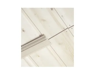 Wand- und Deckenleiste, Fichte astig, weiß transparent Produktbild #3