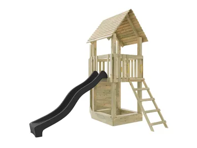 Spielturm Ship Tower KDI inkl. Rutsche grau Produktbild #11