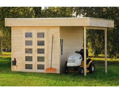 Gartenhaus Venlo 2 28 mm naturbelassen Produktbild #7