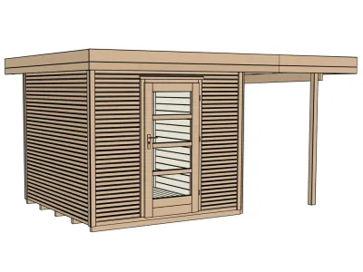 Gartenhaus Designhaus wekaLine 172 A Gr. 1 28 mm anthrazit Produktbild #3