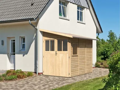 Gerätehaus Anlehnhaus Wandlitz 3 19 mm naturbelassen Produktbild #4