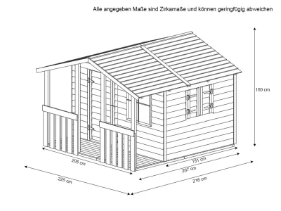Spielhaus SMART PLUS Felix kesseldruckimprägniert Produktbild #3