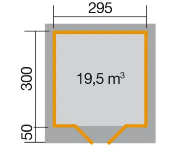 Gartenhaus Designhaus 126 Gr. 3 28 mm anthrazit Produktbild #2