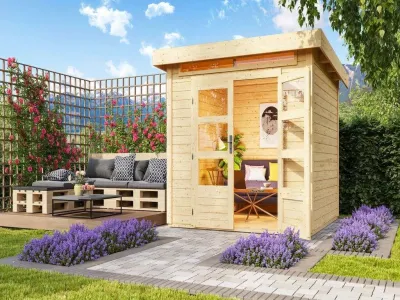 Gartenhaus Kandern 3 28 mm naturbelassen Produktbild #1
