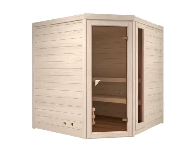 Sauna Lumi 1 Massivholz, ohne Ofen Produktbild #5