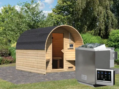 Saunafasshaus 2 38 mm naturbelassen Produktbild #1