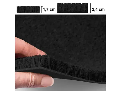 Kokosmatte Schwarz Fußmatte Fußabtreter Schmutzfangmatte Türmatte Fußabstreifer Produktbild #7