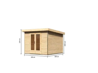 Gartenhaus Radeburg 1 40 mm naturbelassen Produktbild #9