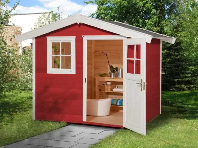 Gartenhaus 123 Gr. 4 schwedenrot Produktbild #1