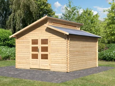 Gartenhaus BBH Värmland 2 28 mm natur Produktbild #1