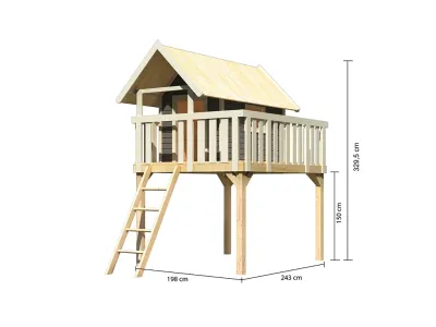 Stelzenhaus Fidel terragrau Produktbild #1