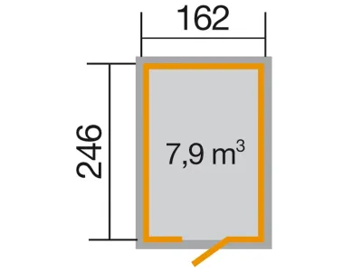 Gerätehaus Schwedenhaus Gr. 2 schwedenrot Produktbild #2