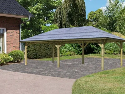 Carport Kirn 3 CLASSIC naturbelassen Produktbild #1