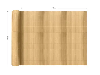PVC-Sichtschutzzaun - Sichtschutzmatte Beige Produktbild #9