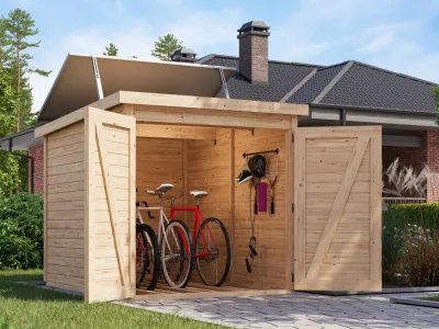 Fahrradgarage 3 19 mm mit Solarkit Produktbild #11