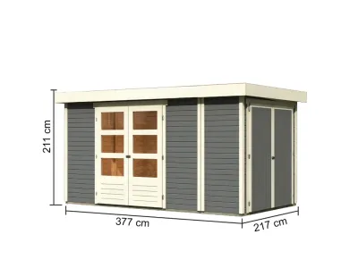 Gartenhaus Retola 5 Set terragrau Produktbild #7