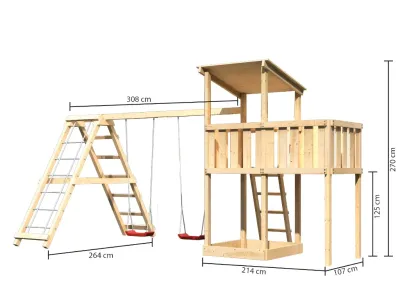 Spielturm Anna SET naturbelassen Produktbild #2