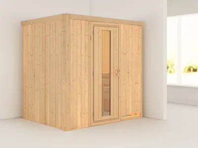 Sauna Systemsauna Fanja Energiespartür Produktbild #1