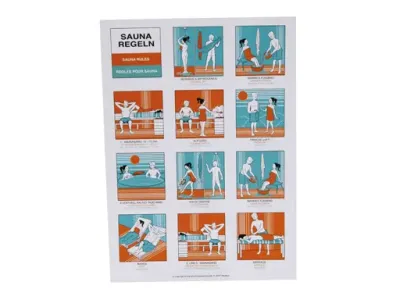 Baderegeltafel für Saunen Produktbild #2