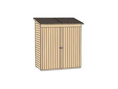 Garten--Terrassenschrank 361 A 14 mm naturbelassen Produktbild #3