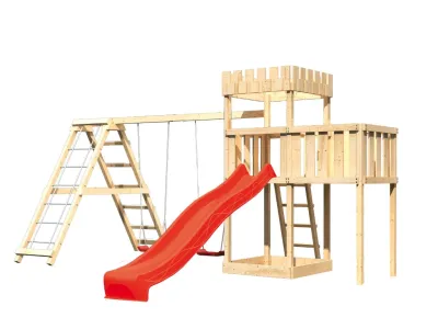Spielturm Ritterburg Löwenherz SET naturbelassen Produktbild #9