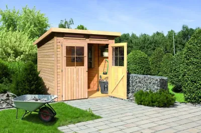 Gartenhaus Glücksburg 3 ECO 19 mm naturbelassen Produktbild #1
