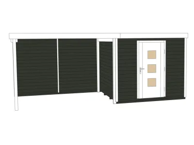 Gartenhaus Designhaus wekaLine 413 B Gr. 2 45 mm anthrazit Produktbild #3