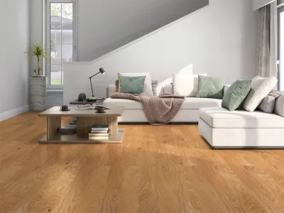 Massivholzdiele Eiche Natur gebürstet naturgeölt Produktbild #5