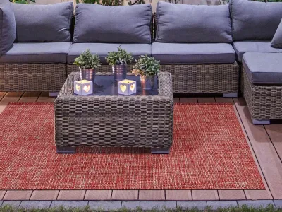 Outdoor-Teppich - Küchenläufer Grillmatte Bodenschutz Delux Flamingo Produktbild #5