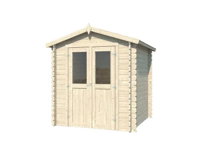 Gartenhaus BBH "Mini 2 B" 28 mm Satteldach Produktbild #3