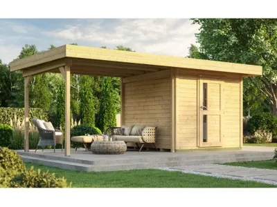 Gartenhaus Designhaus 172 B Gr. 1 28 mm natur Produktbild #1