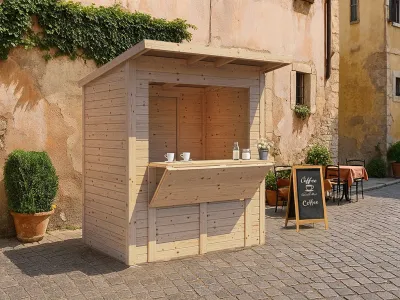 Marktstand - Verkaufsstand Ivy 14 mm naturbelassen Produktbild #1