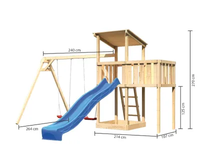 Spielturm Anna naturbelassen mit Varianten Produktbild #3