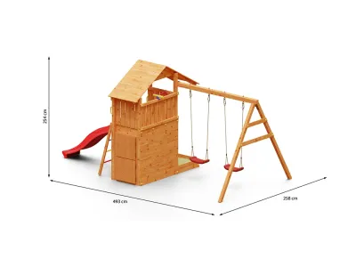 Spielturm Smart 7 teakfarben Produktbild #8