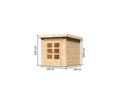 Gartenhaus Kandern 3 28 mm naturbelassen Produktbild #8