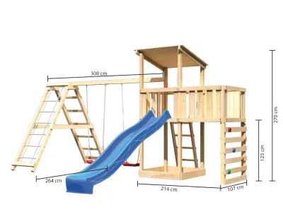 Spielturm Anna naturbelassen mit Varianten Produktbild #7