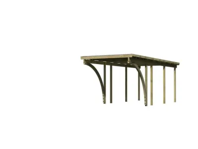 Carport Einzelcarport 2 ECO inkl. 2 Einfahrtsbögen Produktbild #4