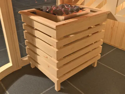 Sauna Elementsauna SPARSET Sara 2 inkl. 9,0 kW Ofen mit ext. Steuerung, + Anschlusskabel Produktbild #6