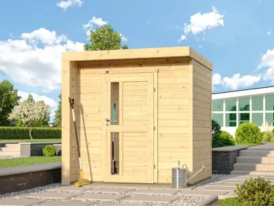 Gartenhaus Designhaus 262 C 21 mm naturbelassen Produktbild #1