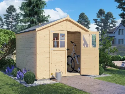 Gartenhaus Osterfeld 4 19 mm natur Produktbild #1