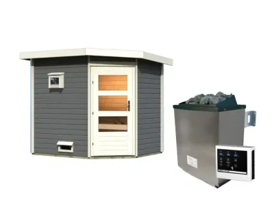 Saunahaus Mikka 38 mm terragrau Produktbild #5