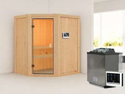 Sauna Systemsauna Faurin, inkl. 9 kW Bio-Ofen mit externer Steuerung Produktbild #1