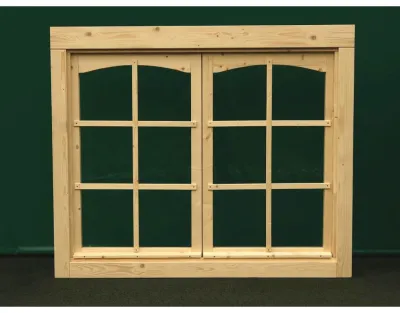 Doppelfenster für 70 mm Gartenhaus Produktbild #1