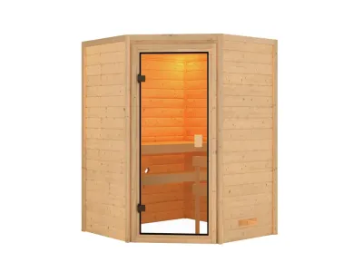 Sauna Antonia mit bronzierter Glastür Produktbild #4