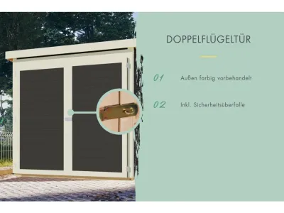 Fahrradgarage 4 19 mm mit Solarkit Produktbild #5