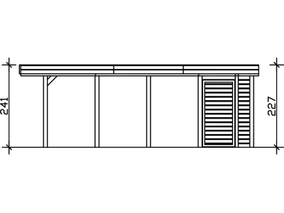 Carport SPARSET Friesland inkl. Abstellraum Produktbild #4
