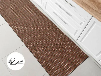 Outdoor-Teppich - Küchenläufer Grillmatte Bodenschutz Delux Kastanie Produktbild #5